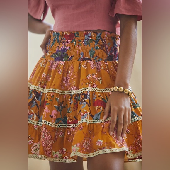 Anthropologie Let Me Be Mini Skirt - Picture 3 of 4